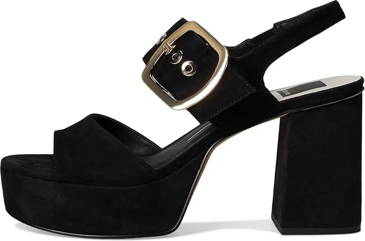 Dolce Vita Baylin Women's Sandals Onyx Suede : 8.5 M, Rubber/Suede - Image 6