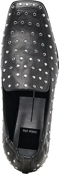 Dolce Vita Beny Stud Women's Flat Shoes Black Leather : 7 M - Image 2