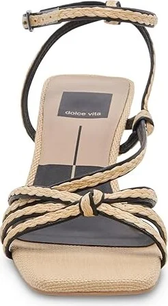 Dolce Vita Bev Braid Women's Sandals Black/Natural : 10 M, Leather - Image 4