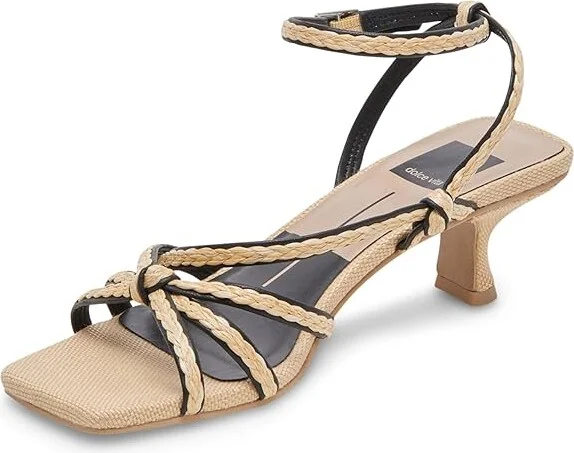 Dolce Vita Bev Braid Women's Sandals Black/Natural : 10 M, Leather - Image 5