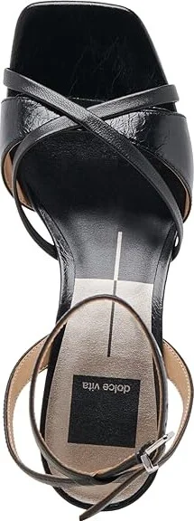 Dolce Vita Blakly Women's Sandals Gold Distressed Leather : 7.5 M, Leather/Rubber - Image 8