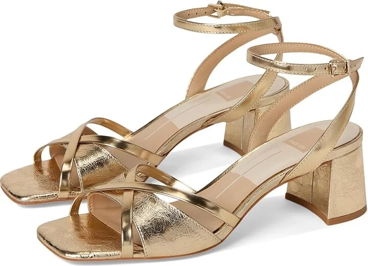 Gold Distressed Leather