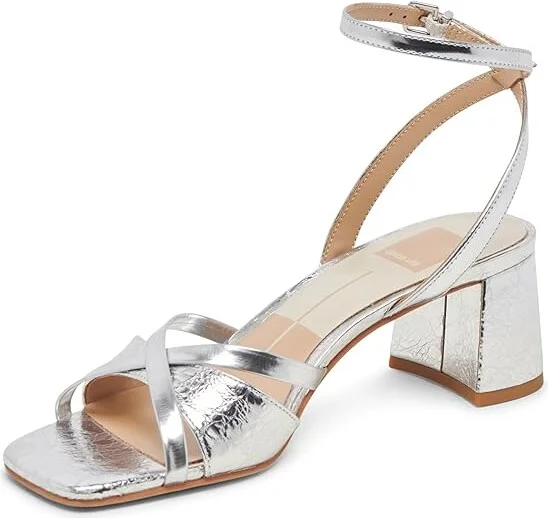 Silver Distressed Leather