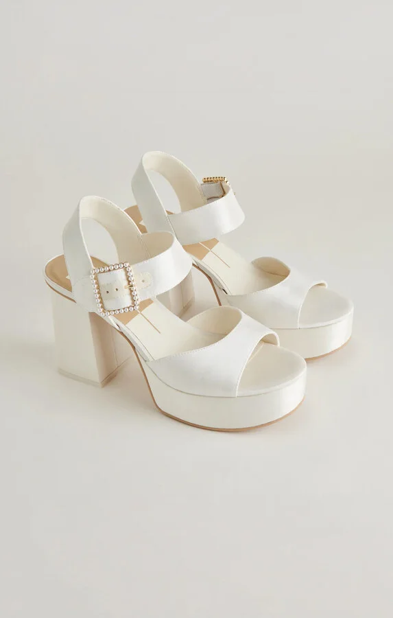 Dolce Vita Bobby Pearl Platform Heel ~ White Pearls - Image 2