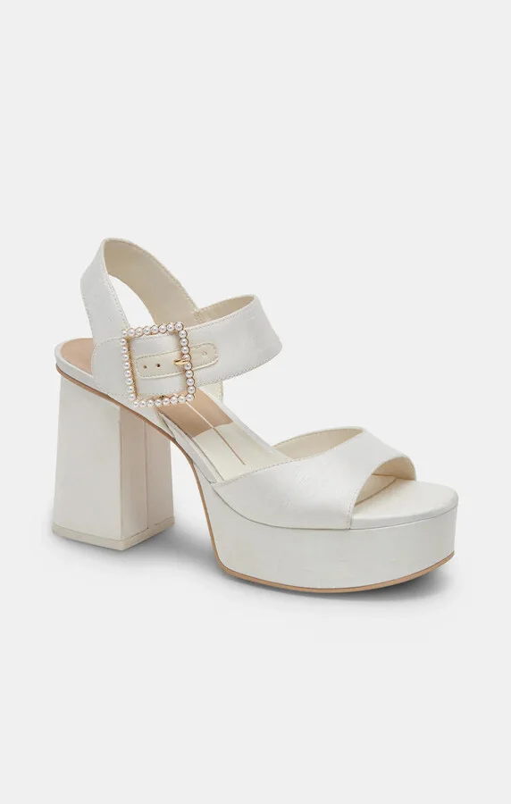 Dolce Vita Bobby Pearl Platform Heel ~ White Pearls - Image 6