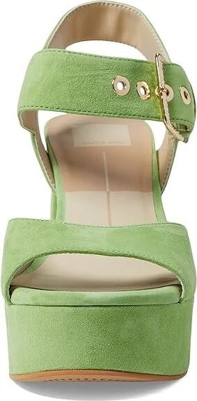Dolce Vita Bobby Women's Shoes Lime Suede : 6.5 M, Leather - Image 2