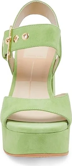 Dolce Vita Bobby Women's Shoes Lime Suede : 6.5 M, Leather - Image 5