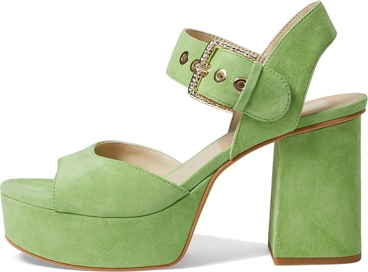 Dolce Vita Bobby Women's Shoes Lime Suede : 6.5 M, Leather - Image 6
