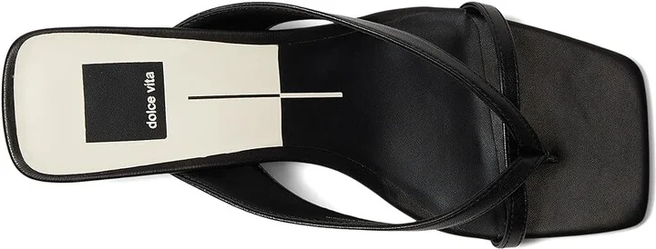 Dolce Vita Brevel Women's Sandals Onyx Leather : 9.5 M, Leather/Rubber - Image 2