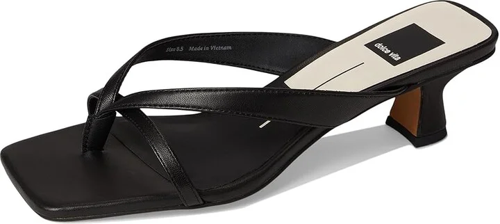 Dolce Vita Brevel Women's Sandals Onyx Leather : 9.5 M, Leather/Rubber - Image 5