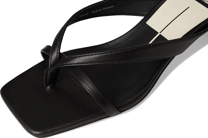 Dolce Vita Brevel Women's Sandals Onyx Leather : 9.5 M, Leather/Rubber - Image 7