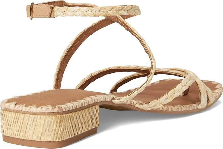Dolce Vita Brinn Women's Sandals Light Natural Raffia : 8 M, Rubber - Image 4