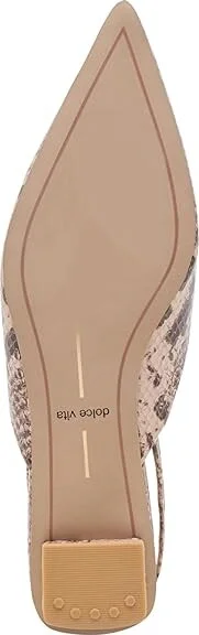 Dolce Vita Byanca Women's Flat Shoes Sand Snake : 9.5 M, Leather - Image 2