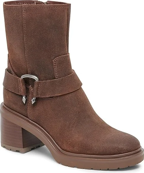 Dolce Vita Camros Women's Shoes Cocoa Suede : 9.5 M, Leather/Rubber