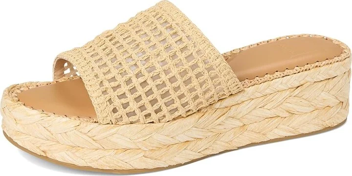 Dolce Vita Chavi Mesh Women's Wedge Shoes Natural : 9 M, Leather - Image 5