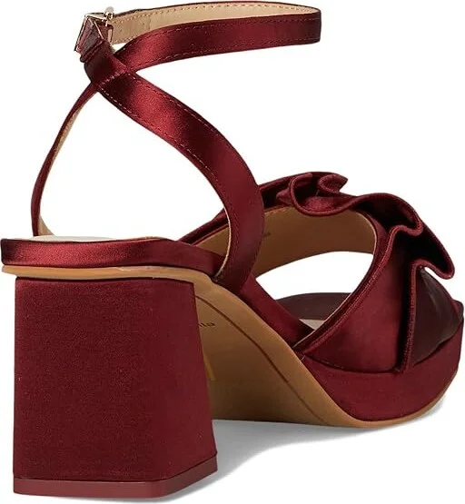 Dolce Vita Cheer Women's Sandals Wine Satin : 7.5 M, Textile - Image 4
