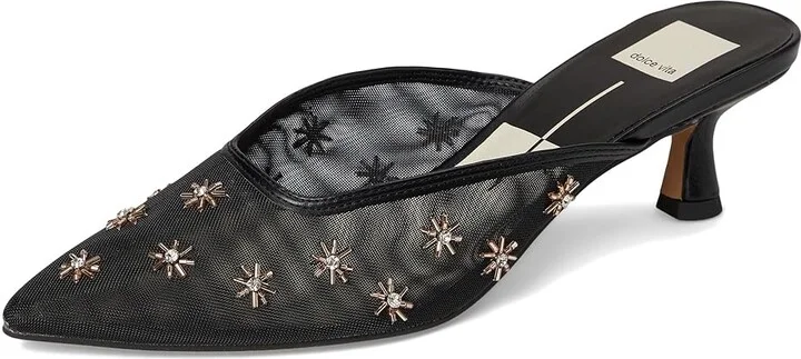 Dolce Vita Clara Women's Sandals Black Mesh : 6 M, Rubber - Image 5