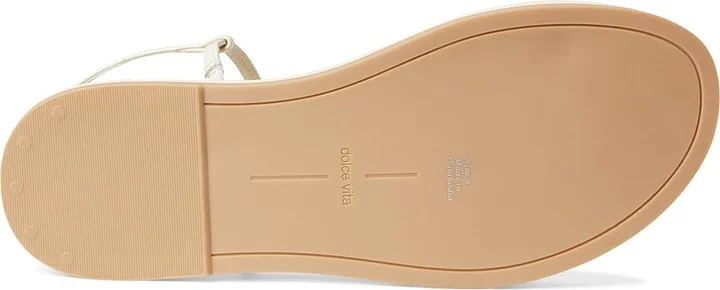 Dolce Vita Dallen Women's Sandals Off-White : 6 M, Leather - Image 3