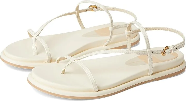 Dolce Vita Dallen Women's Sandals Off-White : 6 M, Leather