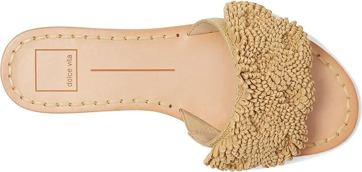 Dolce Vita Danela Women's Sandals Light Natural Raffia : 9.5 M, Rubber/Synthetic - Image 2