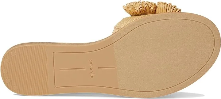 Dolce Vita Danela Women's Sandals Light Natural Raffia : 9.5 M, Rubber/Synthetic - Image 3
