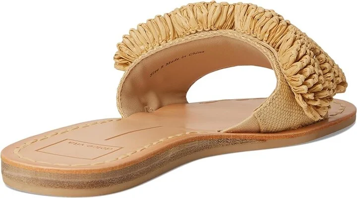 Dolce Vita Danela Women's Sandals Light Natural Raffia : 9.5 M, Rubber/Synthetic - Image 4