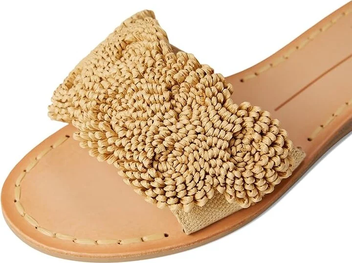Dolce Vita Danela Women's Sandals Light Natural Raffia : 9.5 M, Rubber/Synthetic - Image 7
