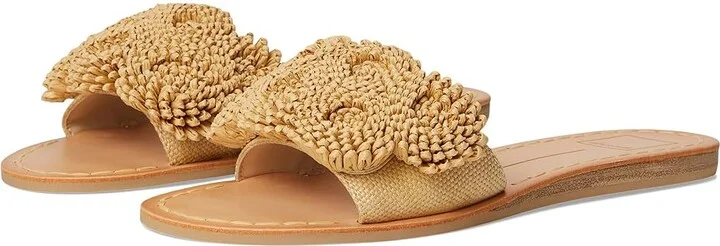 Dolce Vita Danela Women's Sandals Light Natural Raffia : 9.5 M, Rubber/Synthetic
