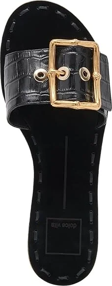 Dolce Vita Dasa Women's Sandals Noir Embossed Leather : 8.5 M - Image 2