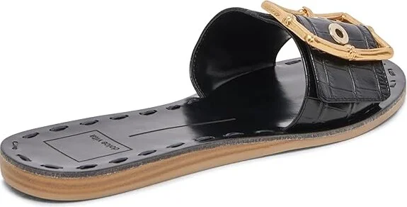 Dolce Vita Dasa Women's Sandals Noir Embossed Leather : 8.5 M - Image 4