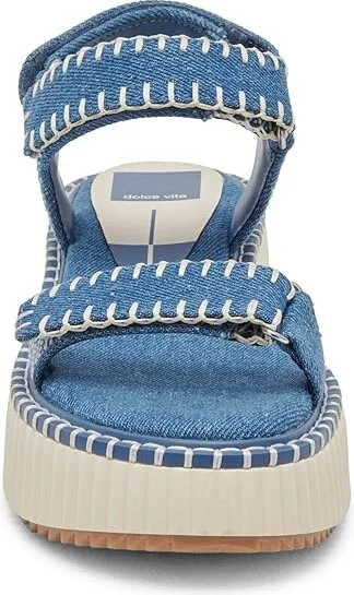 Dolce Vita Debra Women's Sandals Blue Denim : 6.5 M, Textile - Image 5