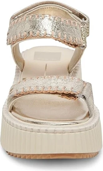Dolce Vita Debra Women's Sandals Platinum Distressed Leather : 6.5 M, Leather/Textile - Image 5
