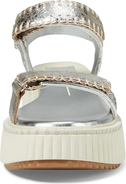 Dolce Vita Debra Women's Sandals Silver Distressed Leather : 7.5 M, Leather/Textile - Image 2
