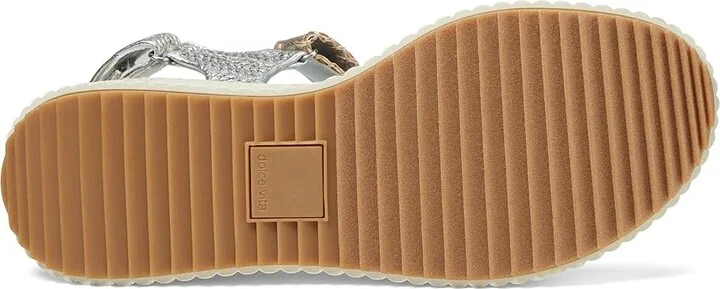 Dolce Vita Debra Women's Sandals Silver Distressed Leather : 7.5 M, Leather/Textile - Image 3