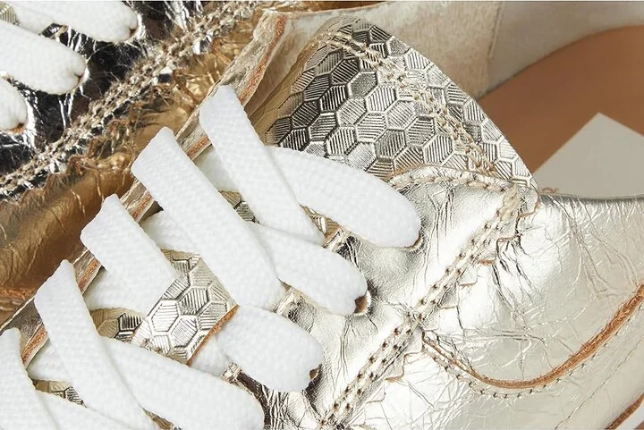 Dolce Vita Delany Women's Shoes Light Gold Crinkle Patent : 7.5 M - Image 7