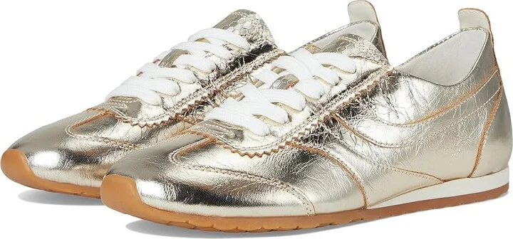 Dolce Vita Delany Women's Shoes Light Gold Crinkle Patent : 7.5 M