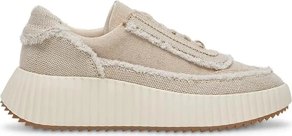 Dolce Vita Dolen Fray Women's Shoes Sand Canvas : 8.5 M - Image 6