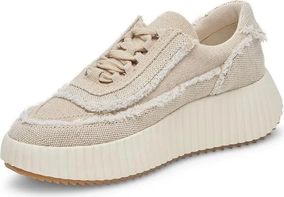 Dolce Vita Dolen Fray Women's Shoes Sand Canvas : 8.5 M