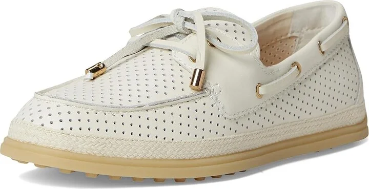 Dolce Vita Doris Women's Flat Shoes Off-White Perforated Leather : 9 M - Image 5