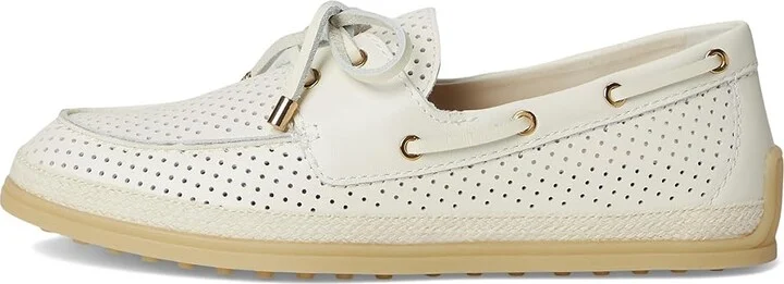 Dolce Vita Doris Women's Flat Shoes Off-White Perforated Leather : 9 M - Image 6