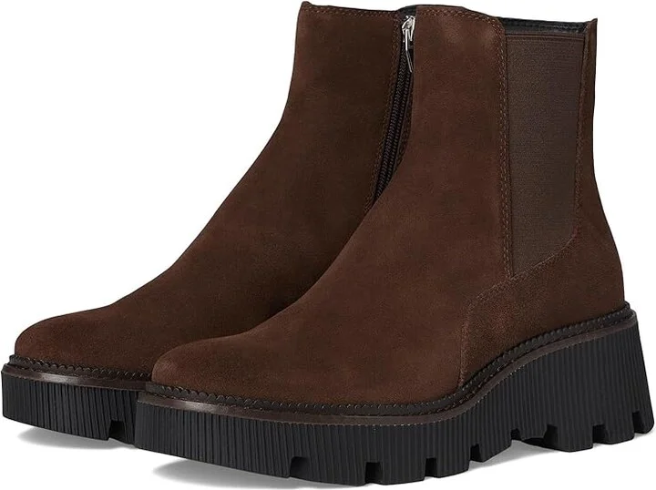 Dolce Vita Emmet H2O Women's Boots Dark Brown : 6 M, Leather/Rubber/Suede