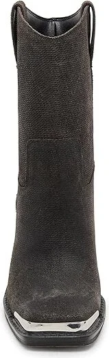 Dolce Vita Falon Women's Shoes Onyx Embossed Suede : 6.5 M, Leather - Image 4