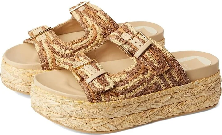 Dolce Vita Fayln Women's Sandals Brown Natural : 9 M, Synthetic
