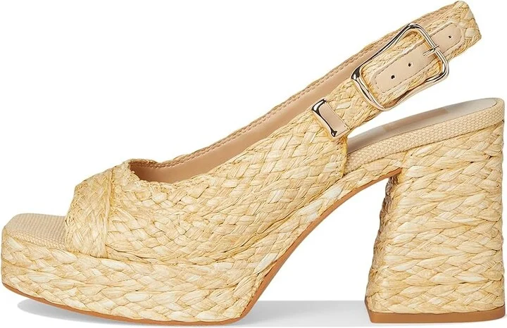 Dolce Vita Flores Women's Sandals Natural Raffia : 10 M, Synthetic - Image 6