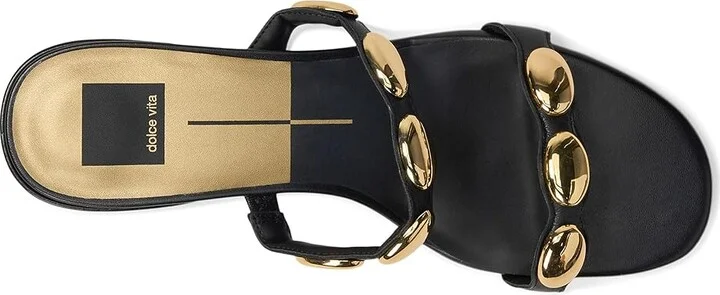 Dolce Vita Fresco Women's Sandals Black : 7 M, Leather - Image 2