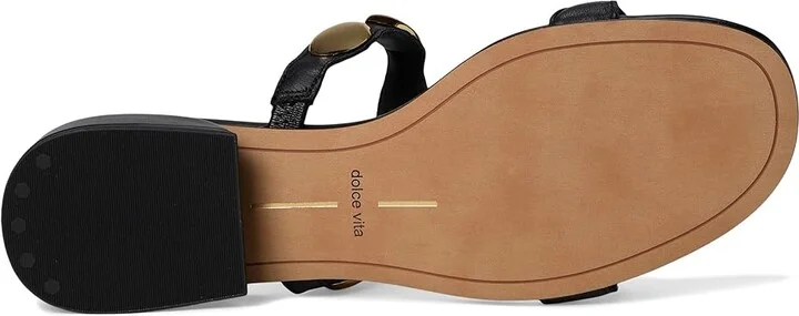 Dolce Vita Fresco Women's Sandals Black : 7 M, Leather - Image 3
