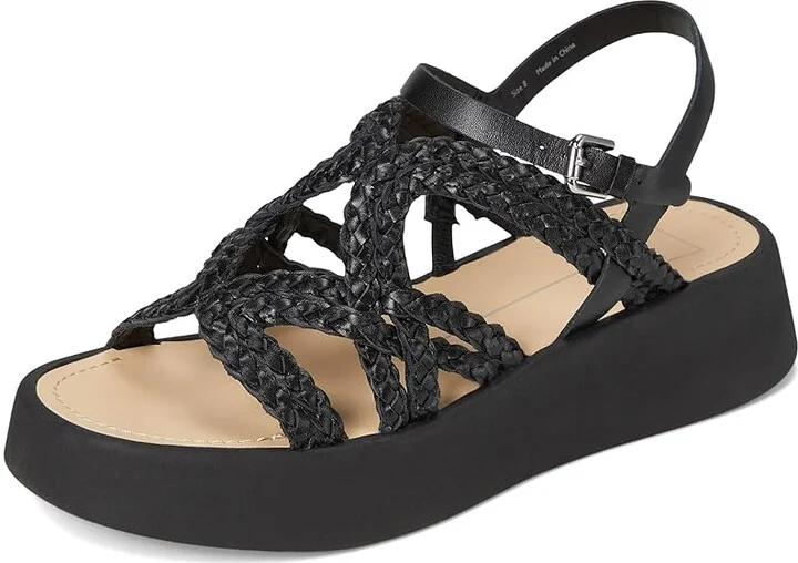 Dolce Vita Gatsby Women's Sandals Black Leather : 7 M - Image 5