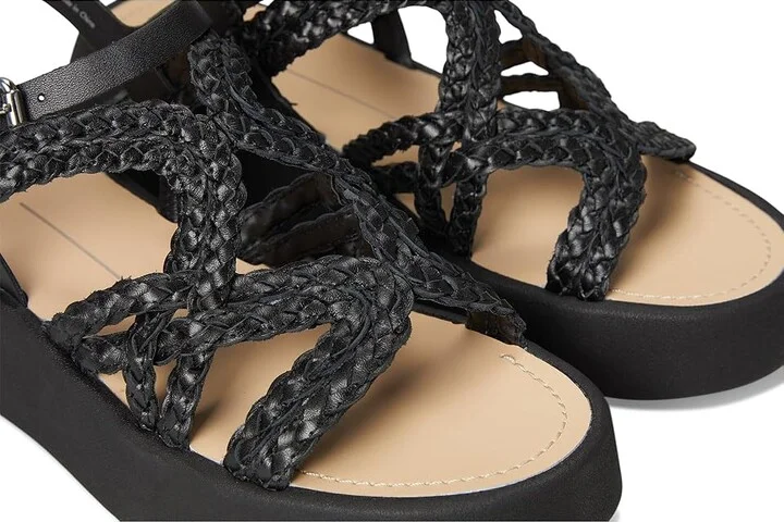 Dolce Vita Gatsby Women's Sandals Black Leather : 7 M - Image 7