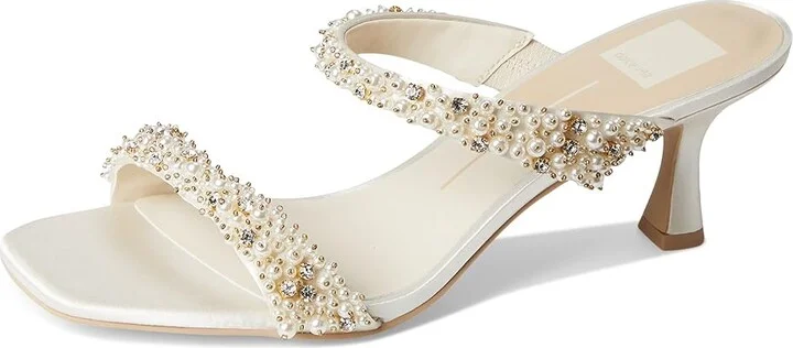 Dolce Vita Genora Women's Sandals Ivory : 7 M, Leather - Image 5