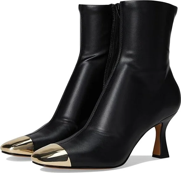 Dolce Vita Glamor Toe Cap Women's Boots Black Leather : 7.5 M